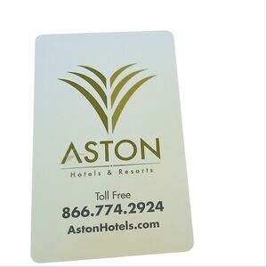 ASTON Hotels & Aston Key Card Hotel Room Key Hawaii Souvenir